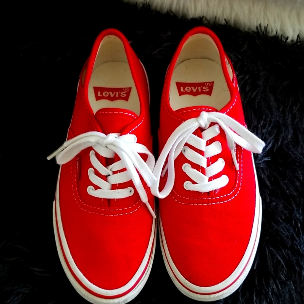Levi's Red Canvas Sneakers